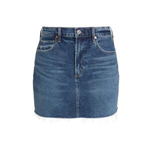 Citizens of Humanity Women's Mini Jean Skirt Plus Size 32W Blue Casual